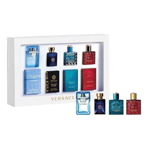 mini deluxe versace cologne set|versace mini cologne gift set.